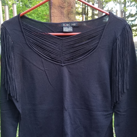 Ruby Cho Black Unique Top - Picture 6 of 8